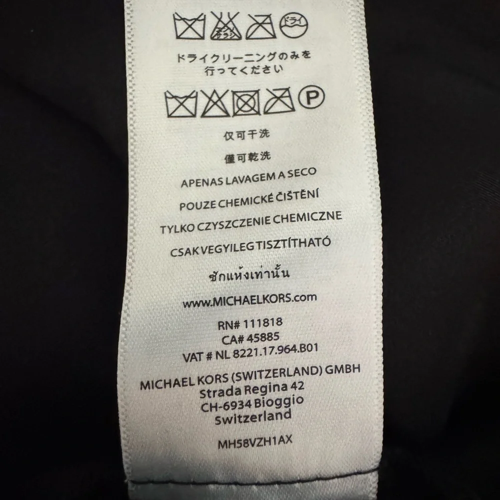 Michael Kors Black Sheath Mini Dress